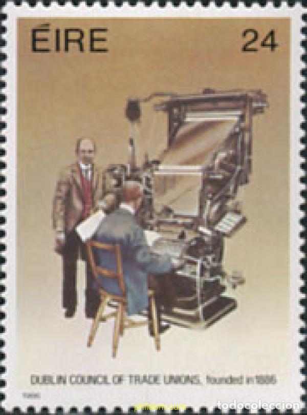 Sellos: 164862 MNH IRLANDA 1986 CENTENARIO DEL CONSEJO DE LOS SINDICATOS DE DUBLIN