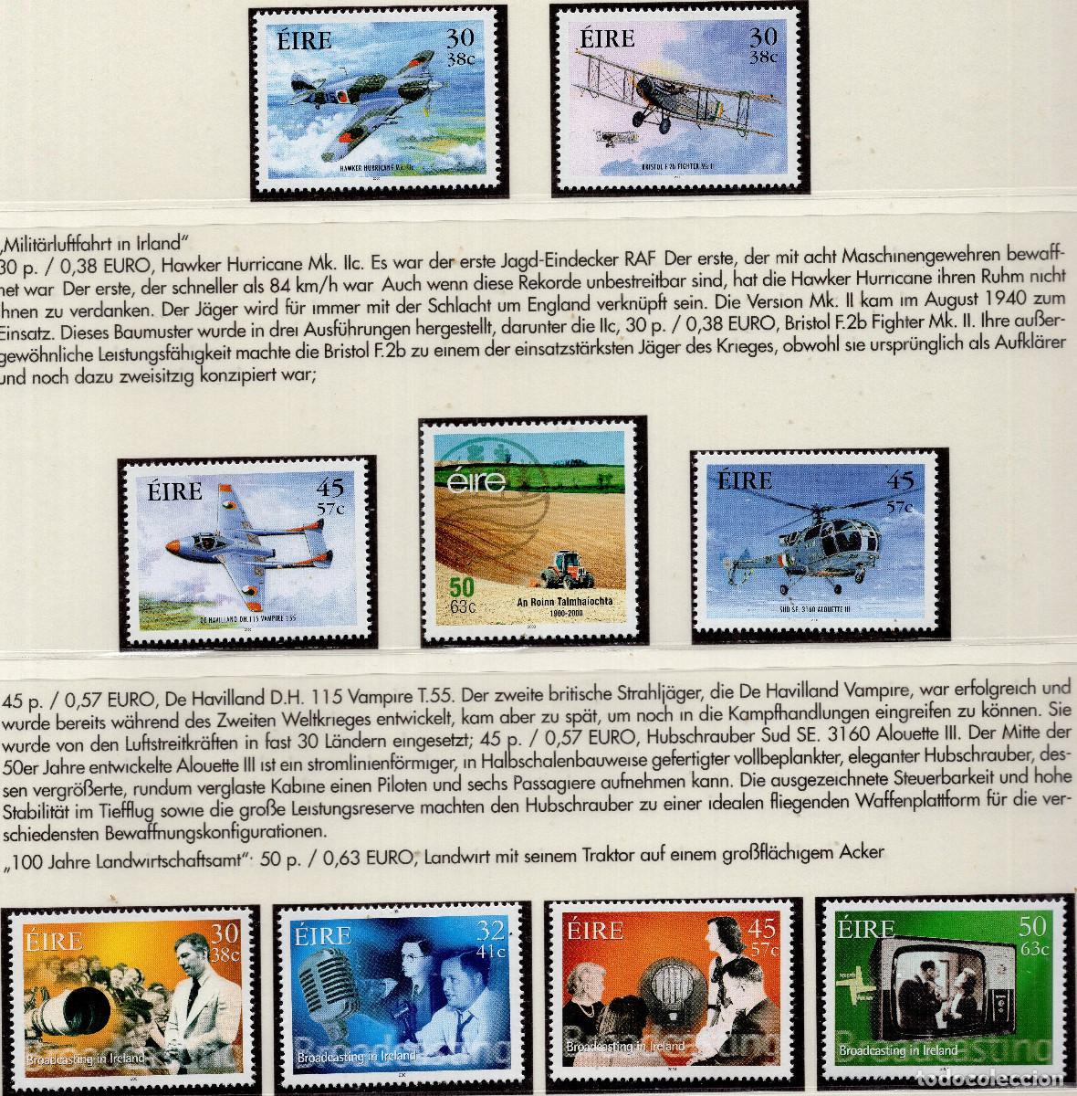 Sellos: IRLANDA 2000-2001 STAMP MICHEL IE 1279-1282+1291+1313-1316