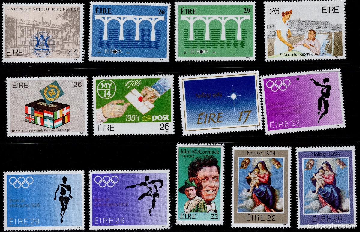 Sellos: IRLANDA 1984 STAMP MICHEL IE 589-590+538-539+549+540+550-552+542-544+541