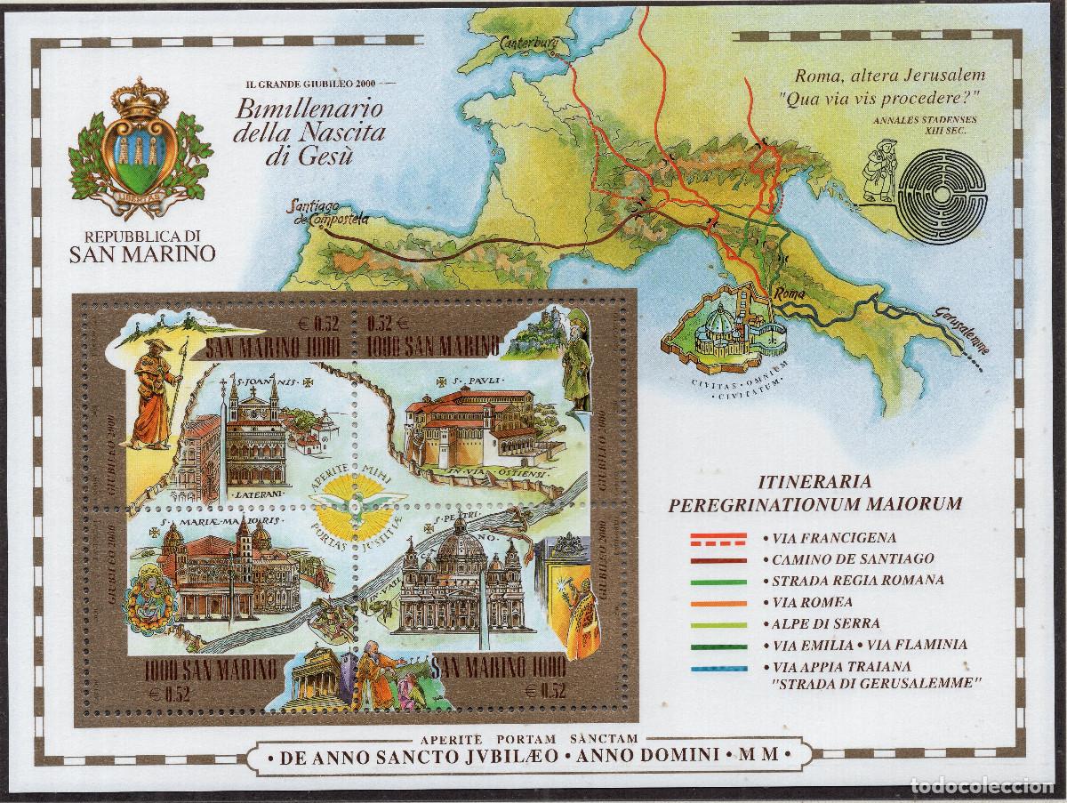 Sellos: SAN MARINO 2000 STAMP MICHEL SM BL27