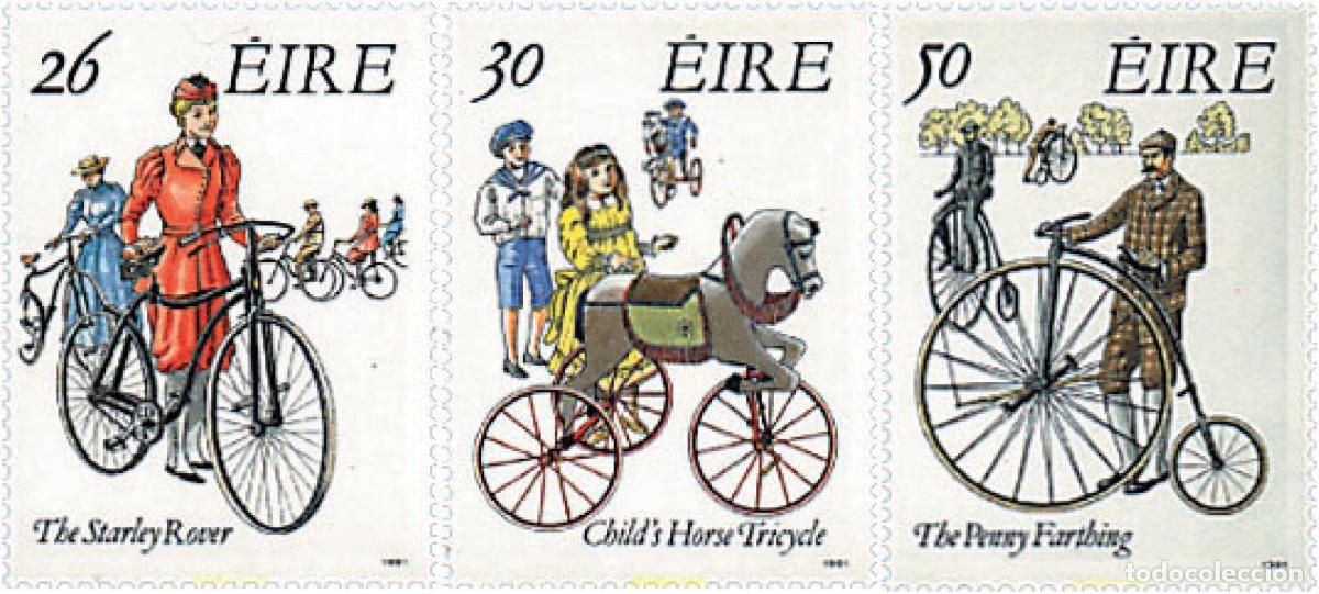 Sellos: 66753 MNH IRLANDA 1991 BICICLETAS