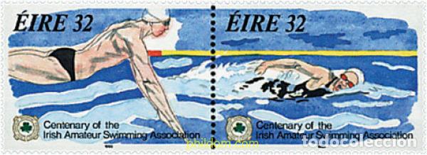 Sellos: 146895 MNH IRLANDA 1993 100 ANIVERSARIO DE LA NATACION AMATEUR