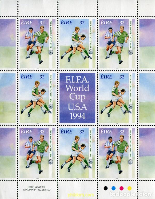 Sellos: 9386 MNH IRLANDA 1994 COPA DEL MUNDO DE FUTBOL. USA-94