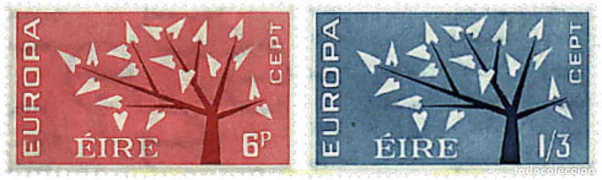Sellos: 77179 MNH IRLANDA 1962 EUROPA CEPT. ARBOL CON 19 HOJAS