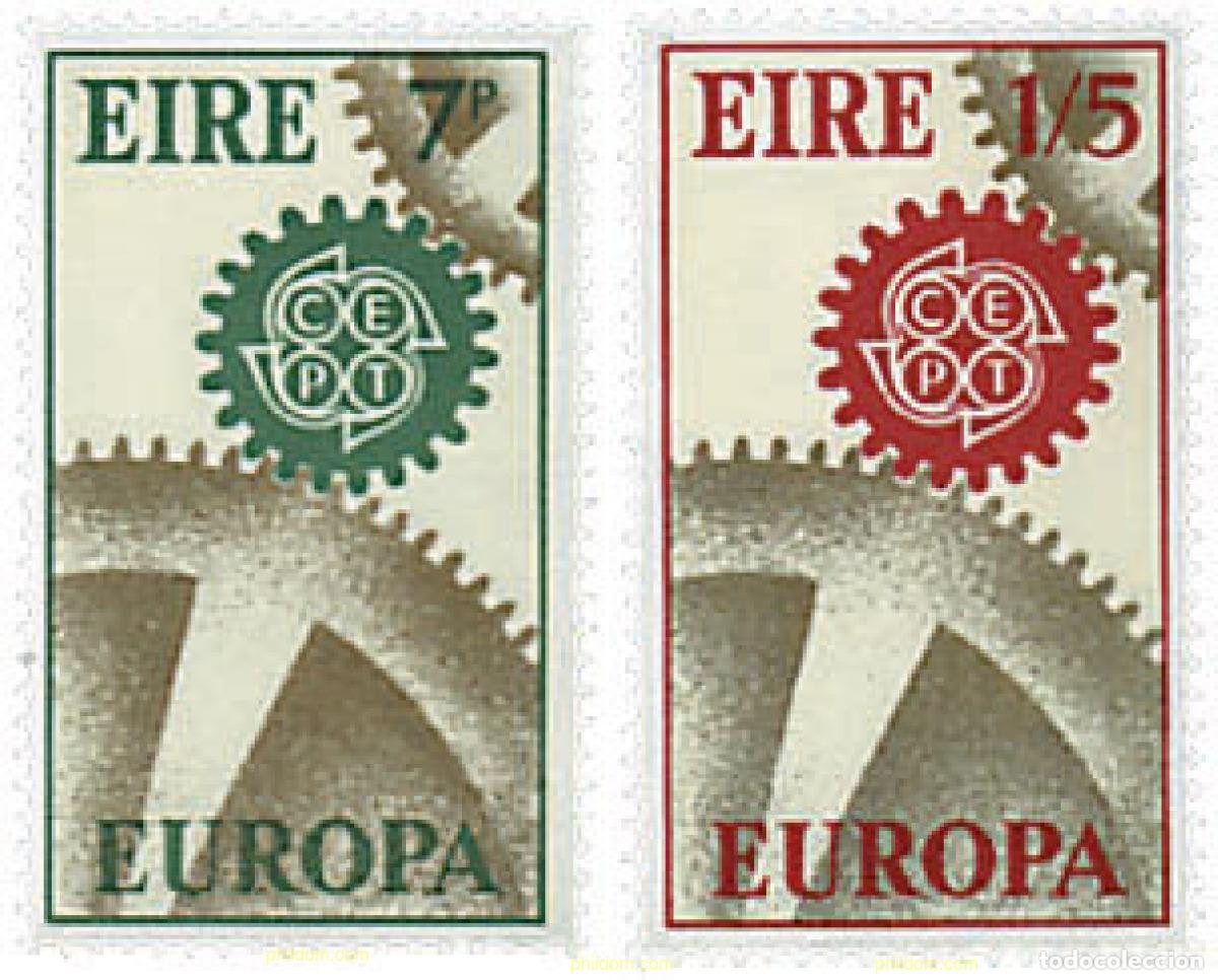 Sellos: 76964 MNH IRLANDA 1967 EUROPA CEPT. ENGRANAJES