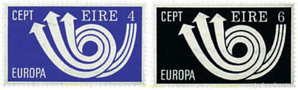 Sellos: 62241 MNH IRLANDA 1973 EUROPA CEPT. CORNETA POSTAL
