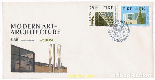 Sellos: 24119 MNH IRLANDA 1987 EUROPA CEPT. ARQUITECTURA MODERNA