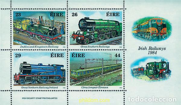 Sellos: 55300 MNH IRLANDA 1984 150 ANIVERSARIO DEL FERROCARRIL IRLANDES