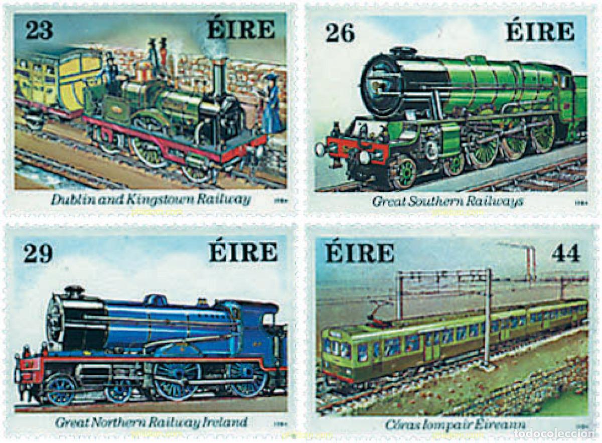 Sellos: 55299 MNH IRLANDA 1984 150 ANIVERSARIO DEL FERROCARRIL IRLANDES