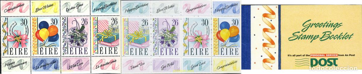 Sellos: 2089 MNH IRLANDA 1990 SELLOS DE FELICITACION