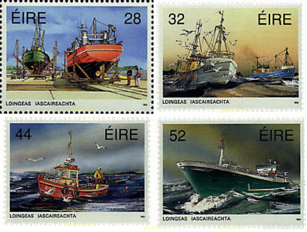 Sellos: 66765 MNH IRLANDA 1991 LA FLOTA PESQUERA IRLANDESA