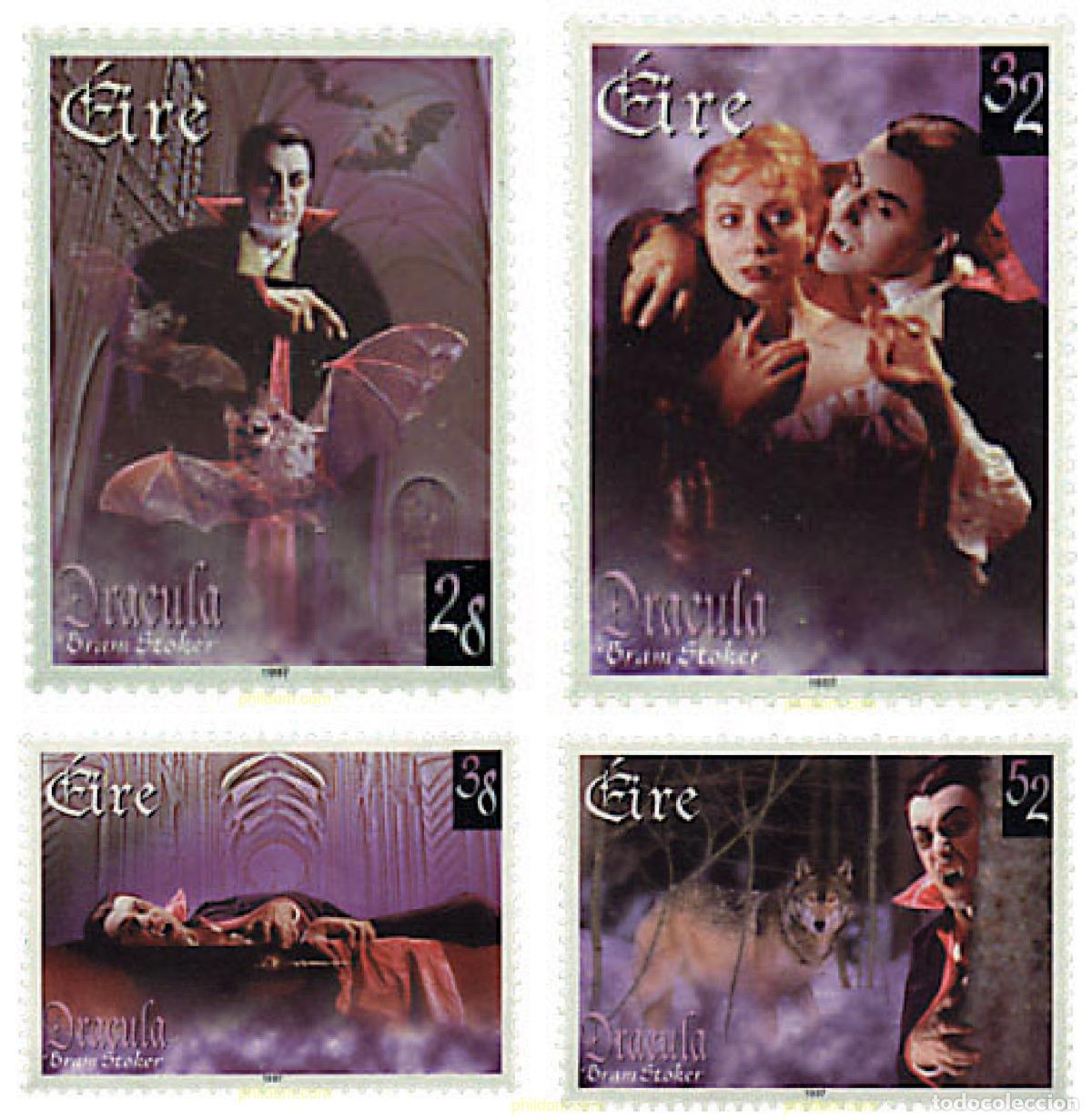 Sellos: 31192 MNH IRLANDA 1997 CENTENARIO DEL DRACULA. NOVELA DE BRAM STOKER