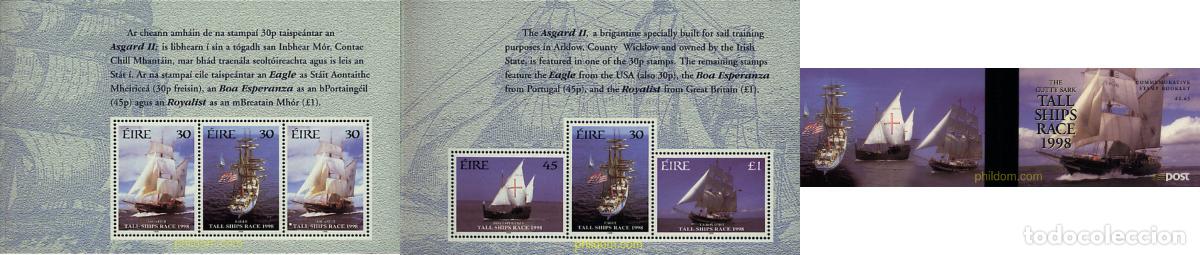 Sellos: 3338 MNH IRLANDA 1998 CARRERA DE VELEROS CUTTY SARK 1998