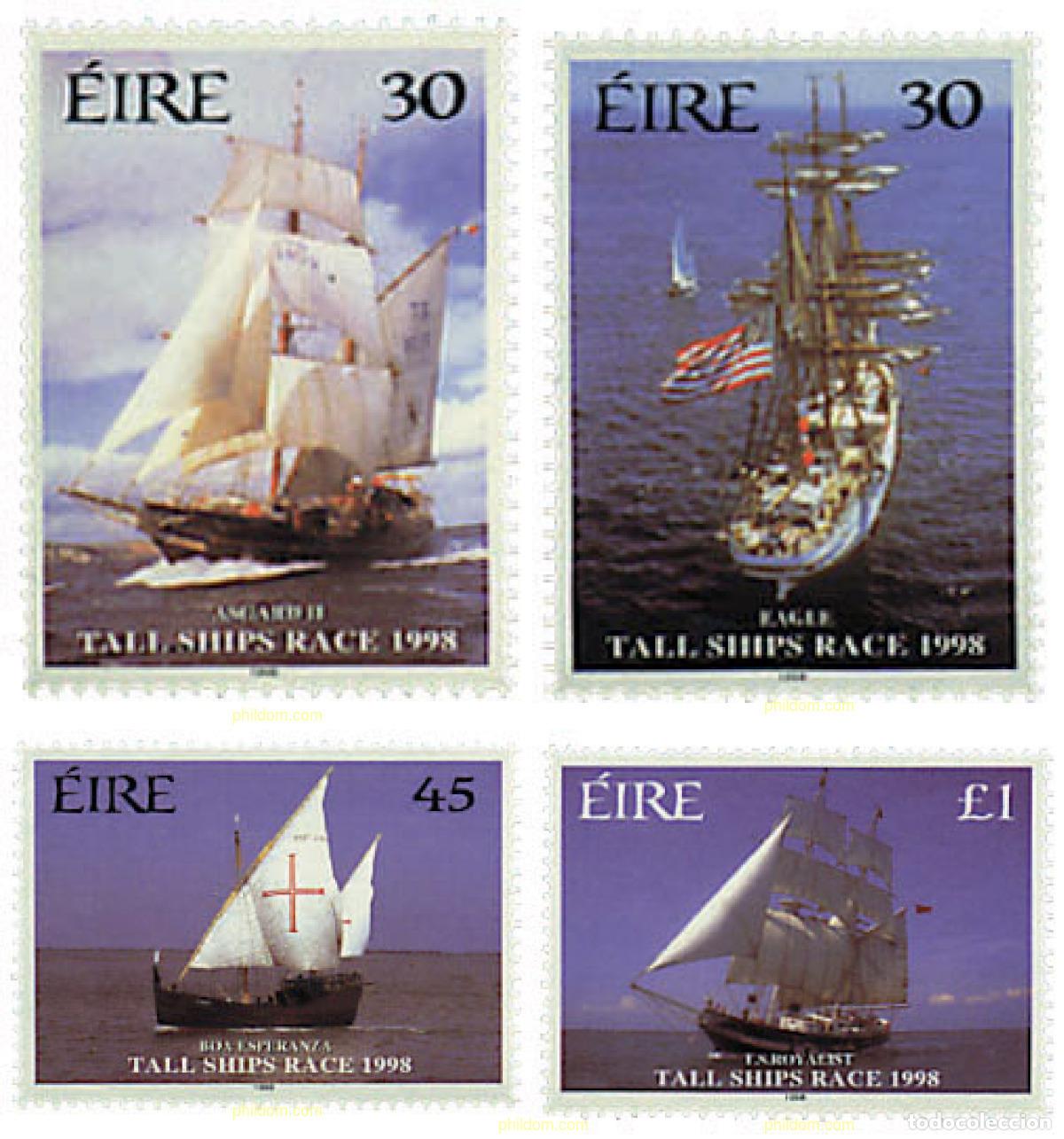 Sellos: 35331 MNH IRLANDA 1998 CARRERA DE VELEROS CUTTY SARK 1998