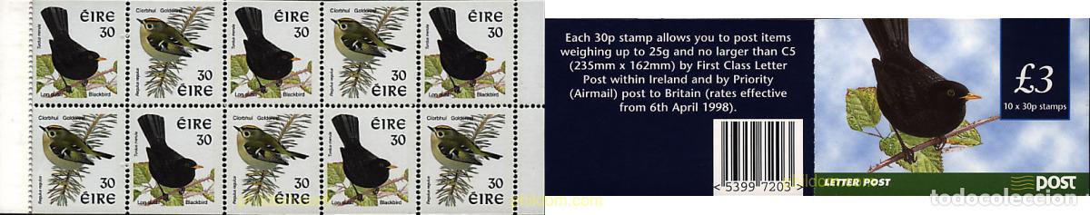 Sellos: 2465 MNH IRLANDA 1998 PAJAROS DE IRLANDA