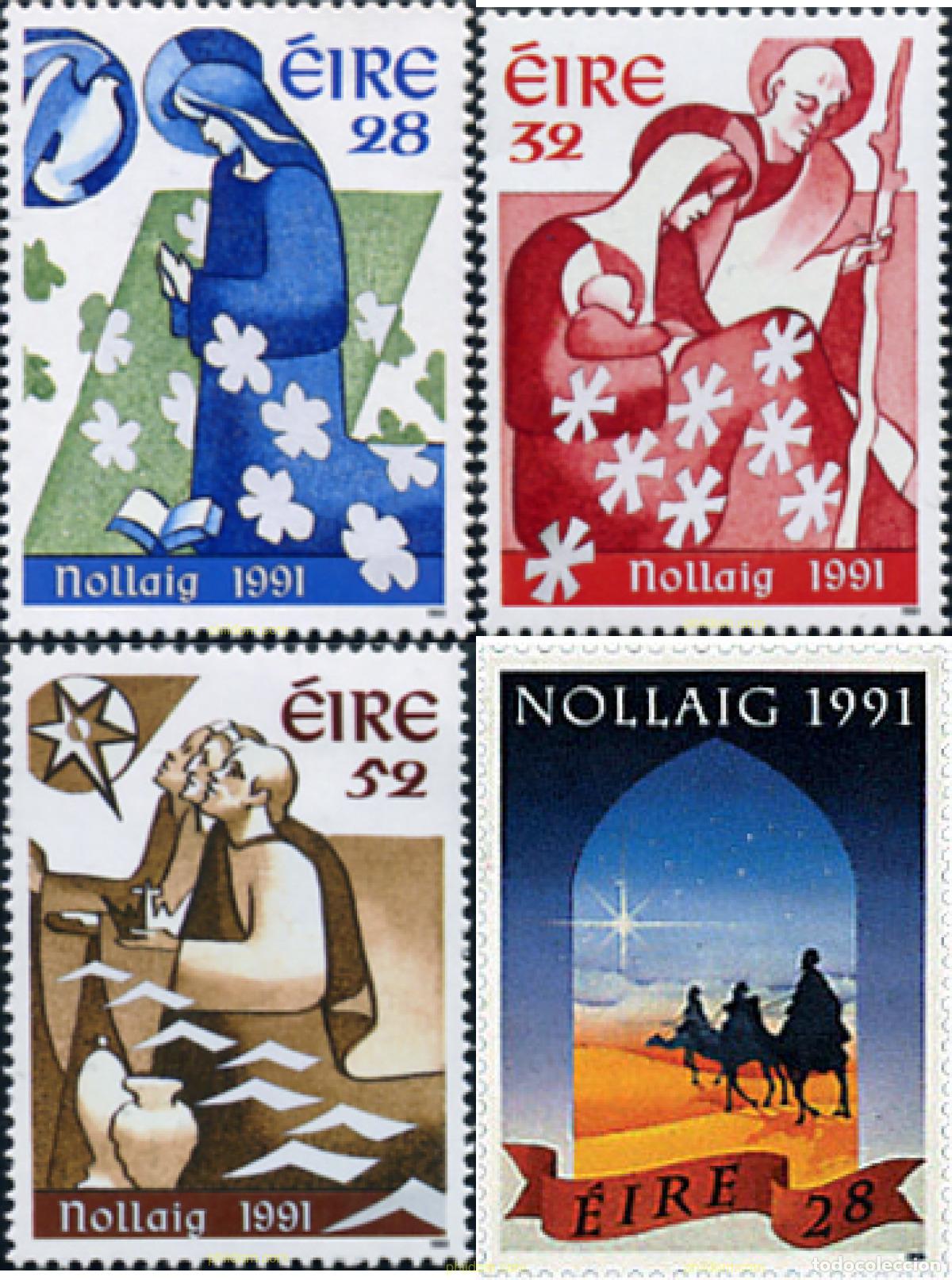 Sellos: 66760 MNH IRLANDA 1991 NAVIDAD