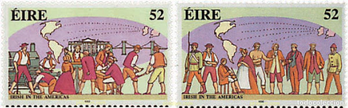 Sellos: 55587 MNH IRLANDA 1992 IRLANDESES EN AMERICA