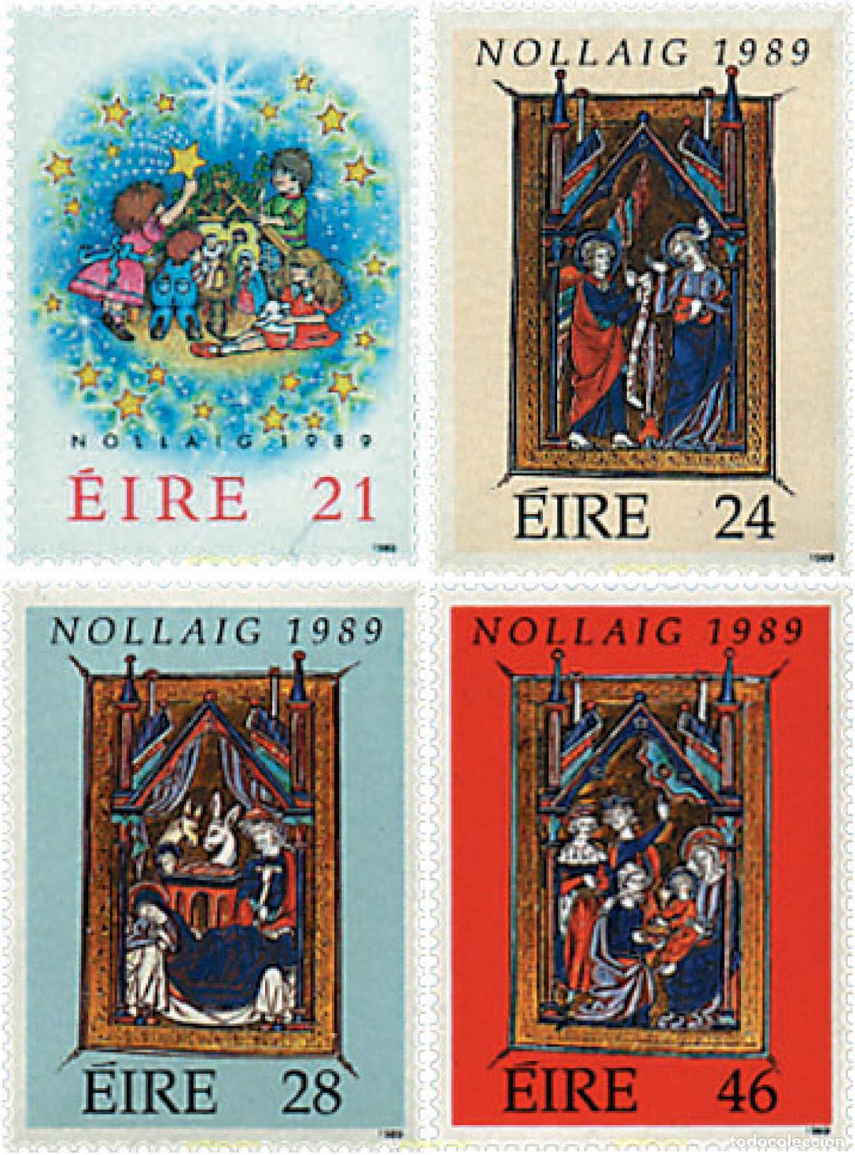 Sellos: 66744 MNH IRLANDA 1989 NAVIDAD