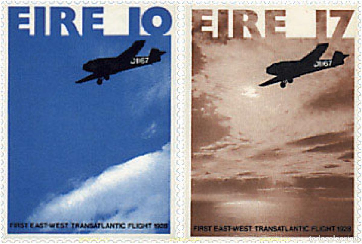 Sellos: 66688 MNH IRLANDA 1978 50 ANIVERSARIO DEL PRIMER VUELO TRANSATLANTICO