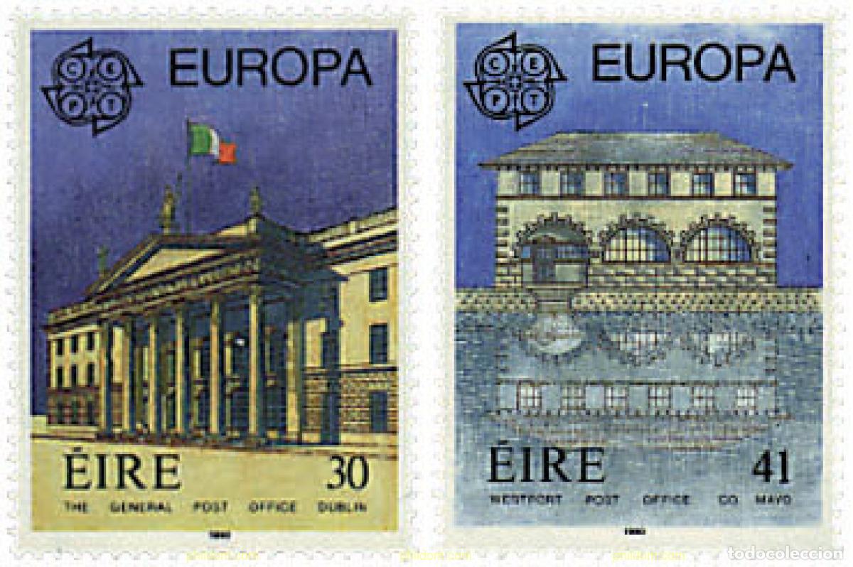Sellos: 62772 MNH IRLANDA 1990 EUROPA CEPT. OFICINAS POSTALES