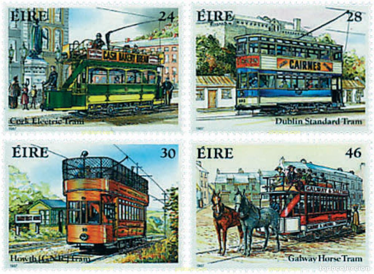 Sellos: 55481 MNH IRLANDA 1987 TRANSPORTES EN IRLANDA
