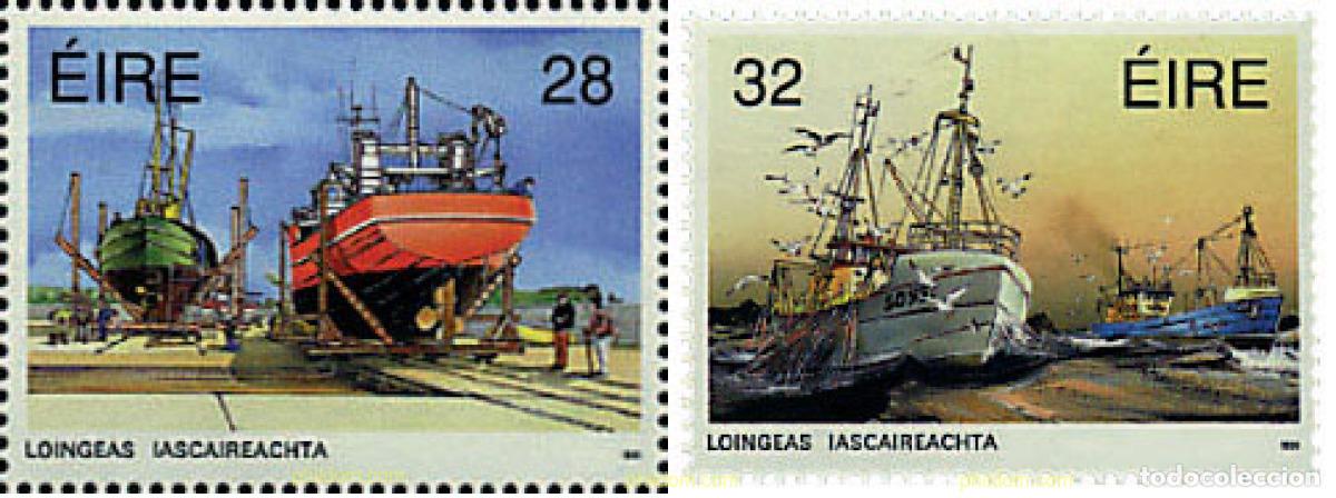 Sellos: 306221 MNH IRLANDA 1991 LA FLOTA PESQUERA IRLANDESA