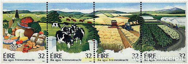 Sellos: 6714 MNH IRLANDA 1992 PRODUCTOS ALIMENTICIOS Y AGRICULTURA IRLANDESA