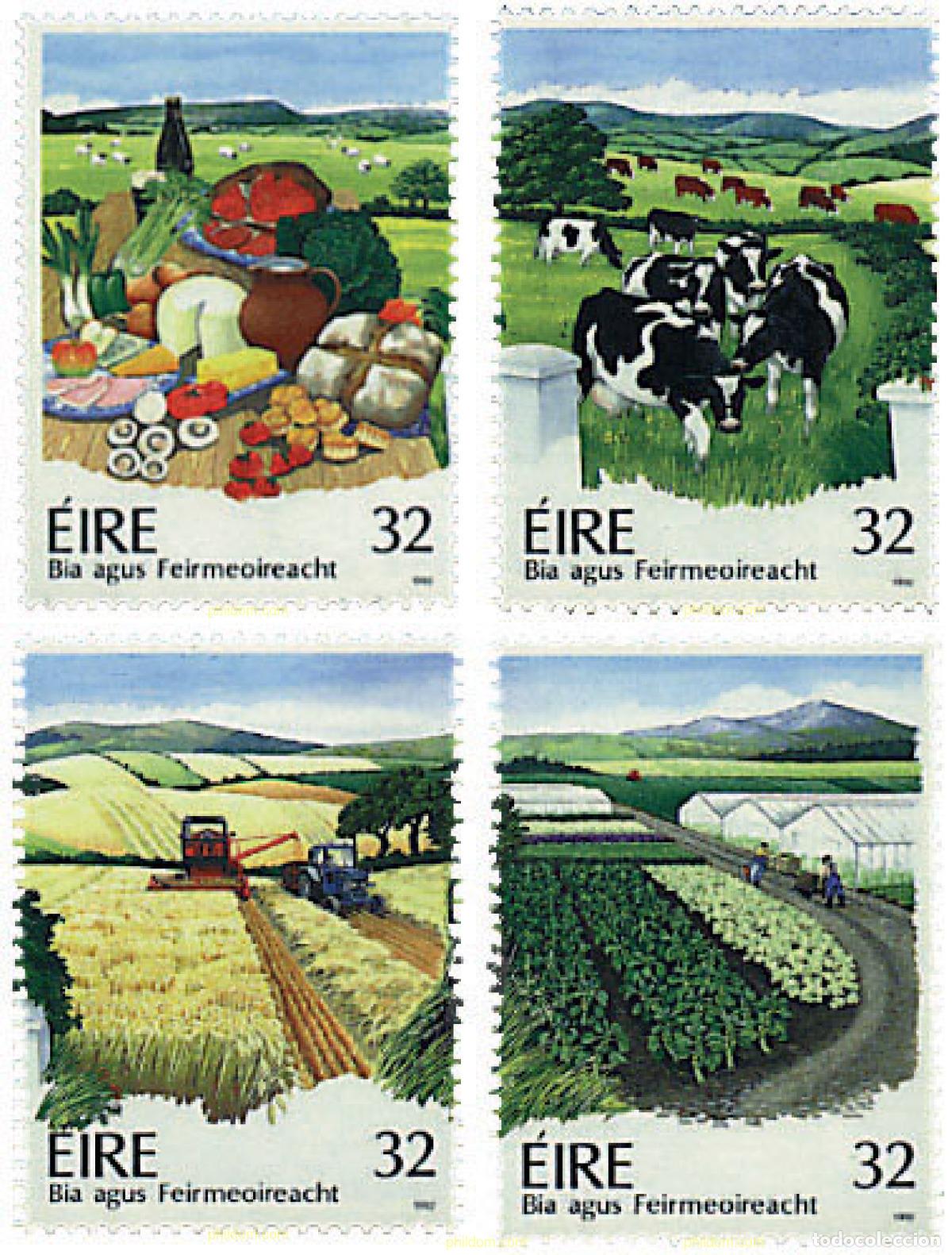 Sellos: 66770 MNH IRLANDA 1992 PRODUCTOS ALIMENTICIOS Y AGRICULTURA IRLANDESA