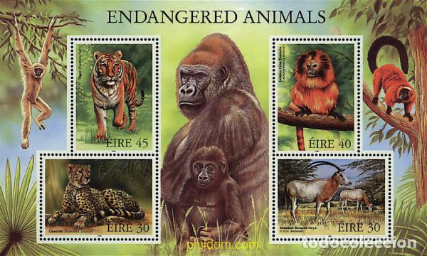 Sellos: 36287 MNH IRLANDA 1998 FAUNA EN PELIGRO DE EXTINCION