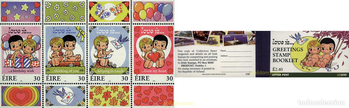 Sellos: 3364 MNH IRLANDA 1998 DIA DE SAN VALENTIN