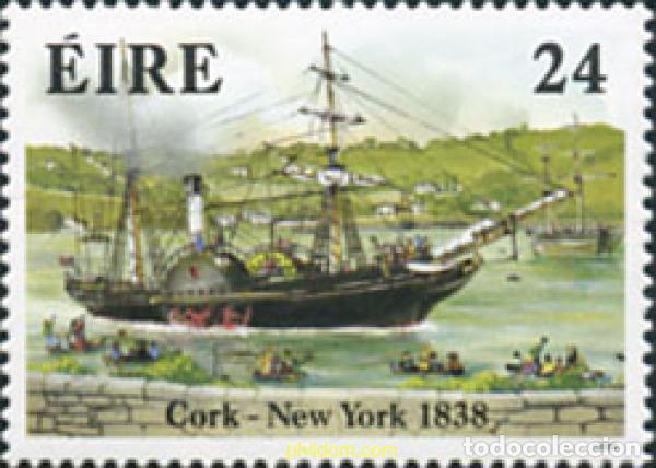 Sellos: 573266 MNH IRLANDA 1988 50 ANIVERSARIO DE LA PRIMERA TRAVESIA ESTE-OESTE DEL ATLANTICO