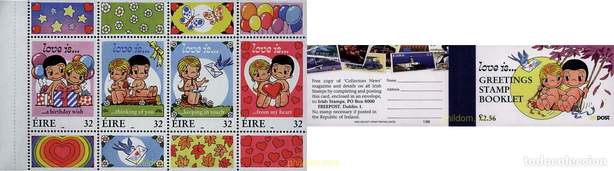 Sellos: 3358 MNH IRLANDA 1998 DIA DE SAN VALENTIN
