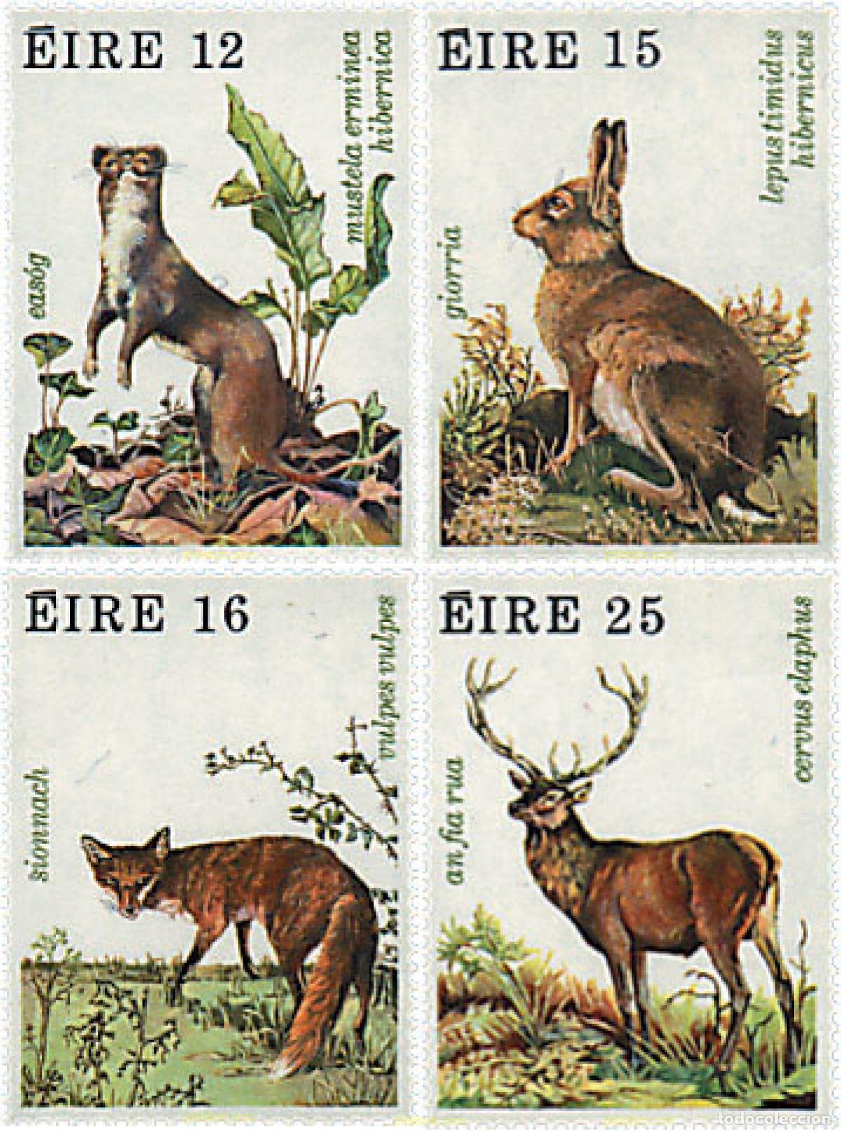 Sellos: 66695 MNH IRLANDA 1980 FAUNA SALVAJE