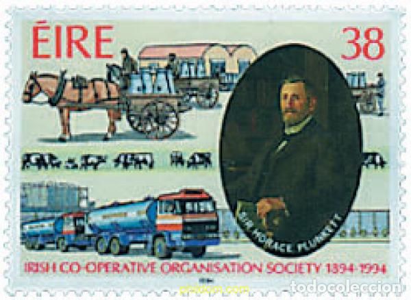 Sellos: 41997 MNH IRLANDA 1994 CENTENARIO DE LA ORGANIZACION DE SOCIEDADES DE COOPERATIVAS