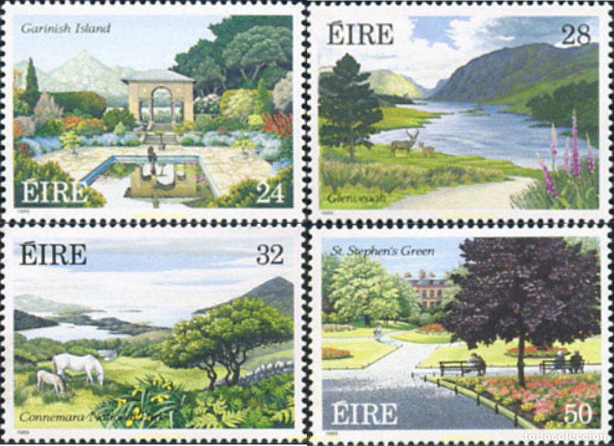 Sellos: 66738 MNH IRLANDA 1989 PARQUES Y JARDINES