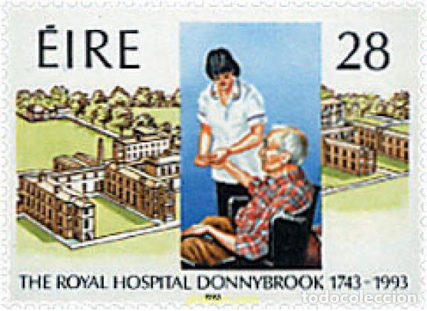 Stamps: 66776 MNH IRLANDA 1993 250 ANIVERSARIO DEL HOSPITAL REAL DE DONNYBROOK