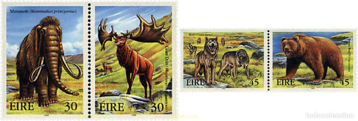 Sellos: 108127 MNH IRLANDA 1999 FAUNA EXTINGUIDA DE IRLANDA