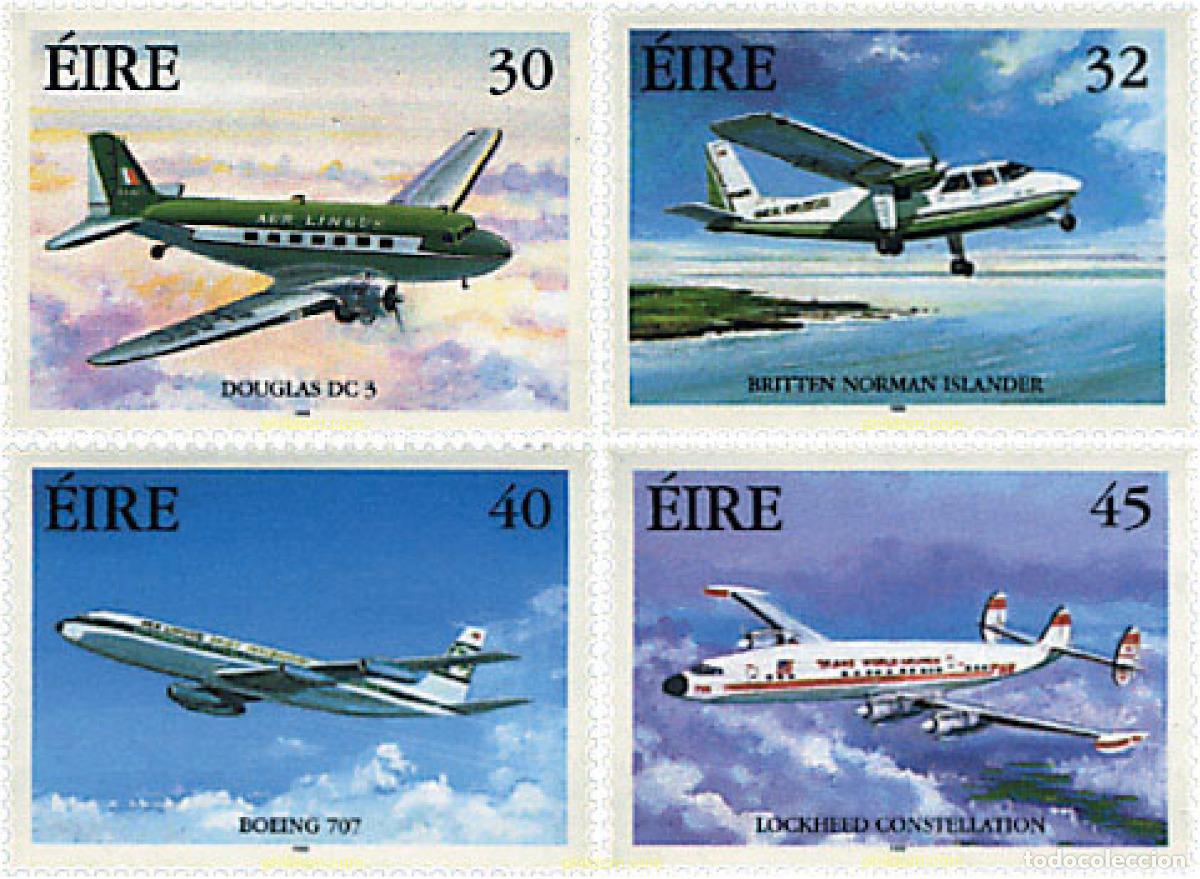Sellos: 66621 MNH IRLANDA 1999 AVIACION COMERCIAL IRLANDESA