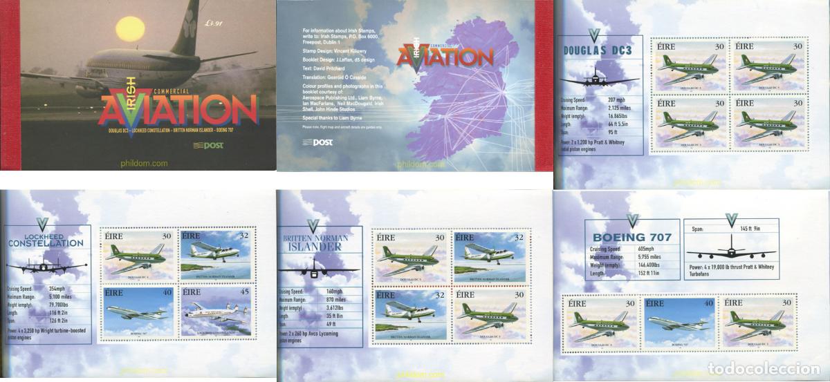 Sellos: 147035 MNH IRLANDA 1999 AVIACION COMERCIAL IRLANDESA