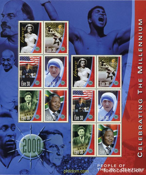 Sellos: 135215 MNH IRLANDA 1999 PERSONALIDADES DEL SIGLO XX