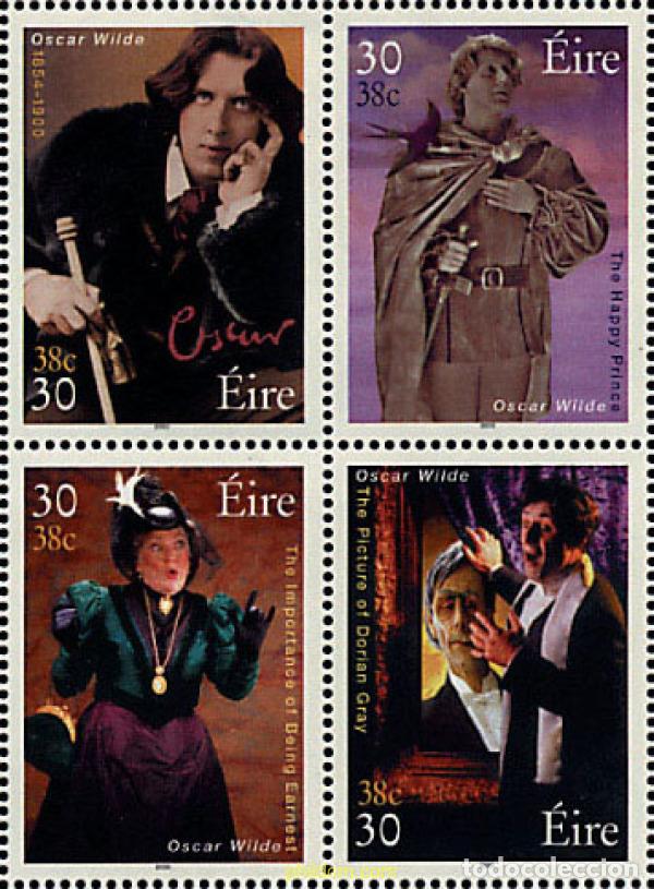 Sellos: 6265 MNH IRLANDA 2000 CENTENARIO DE LA MUERTE DE OSCAR WILDE