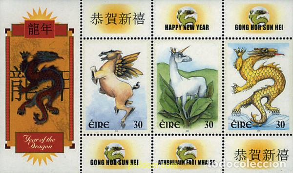 Sellos: 66646 MNH IRLANDA 2000 A&Ntilde;O LUNAR CHINO - A&Ntilde;O DEL DRAGON