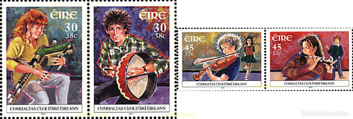 Sellos: 5360 MNH IRLANDA 2001 50 A&Ntilde;OS DEL GRUPO CELTA COMHALTAS CEOLTOIRI EIREANN