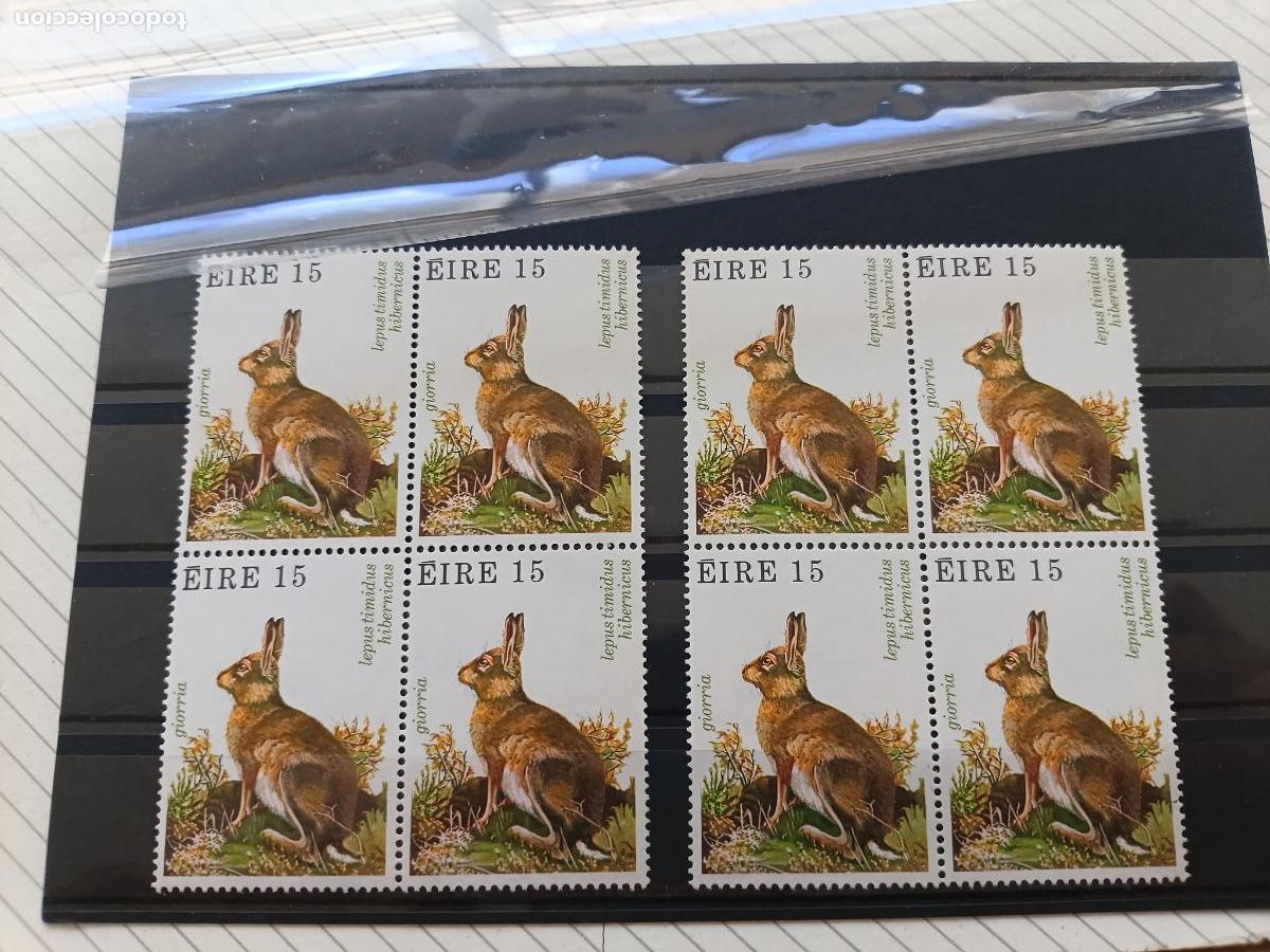 Sellos: Irlanda. 2 bloques nuevos de sellos. Liebre