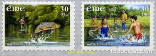Sellos: 5535 MNH IRLANDA 2001 EUROPA CEPT. EL AGUA, RIQUEZA NATURAL