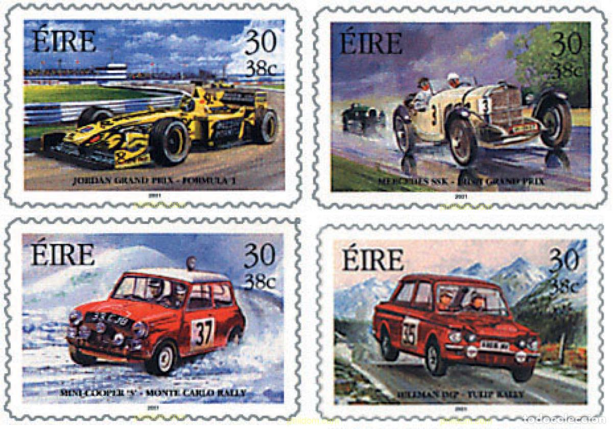 Sellos: 81262 MNH IRLANDA 2001 CARRERAS DE COCHES