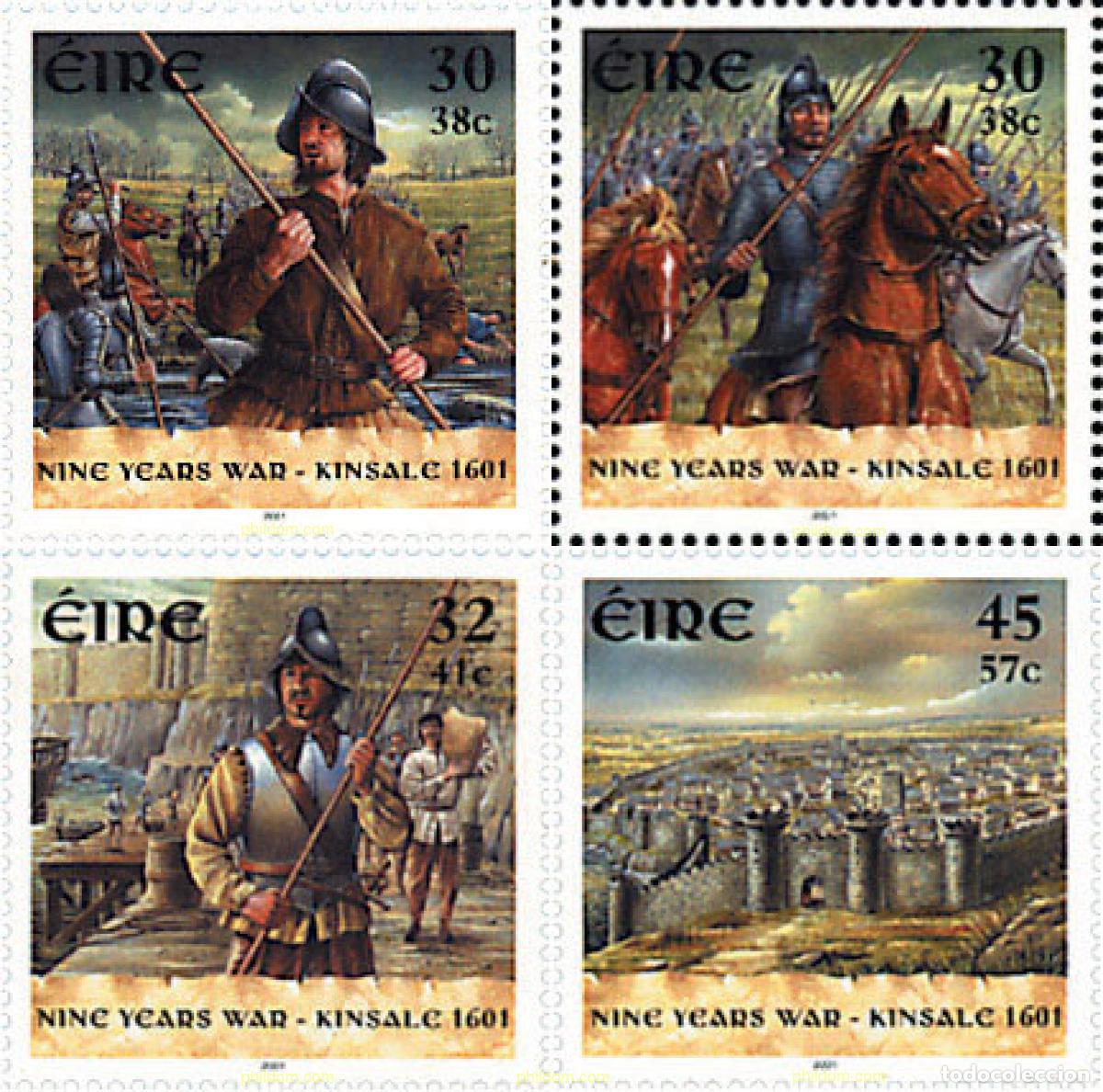 Sellos: 81267 MNH IRLANDA 2001 400 ANIVERSARIO DE LA GUERRA DE KINSALE