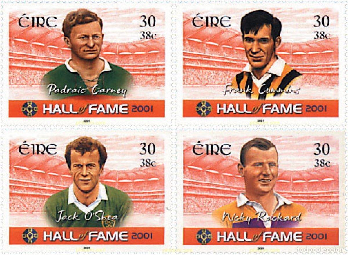 Sellos: 81268 MNH IRLANDA 2001 SALON DE LA FAMA 2001