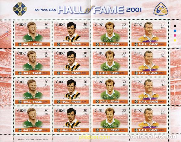 Sellos: 327341 MNH IRLANDA 2001 SALON DE LA FAMA 2001