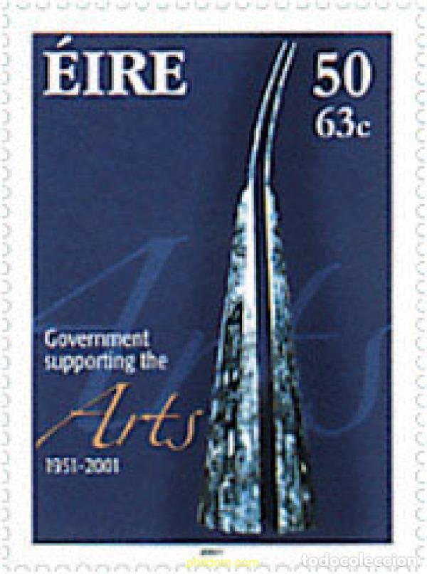 Sellos: 93615 MNH IRLANDA 2001 50 A&Ntilde;OS DE APOYO DEL GOBIERNO AL ARTE